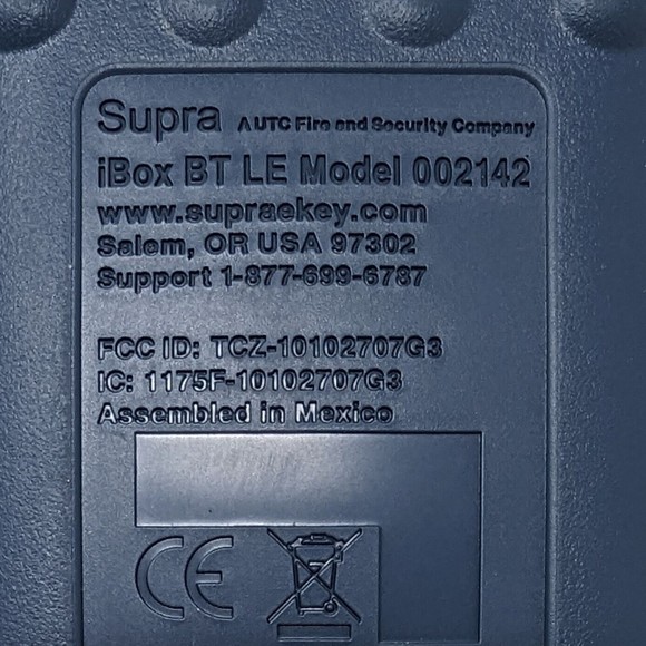 SUPRA iBox BT LE Bluetooth Real Estate Key Lockbox 002142 Locked No Code - Picture 2 of 9